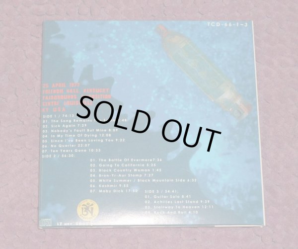 Photo2: LED ZEPPELIN - THE OXYGEN DESTROYER 3CD WITH POSTER [TARANTURA] ★★★STOCK ITEM / OUT OF PRINT / VERY RARE★★★ (2)