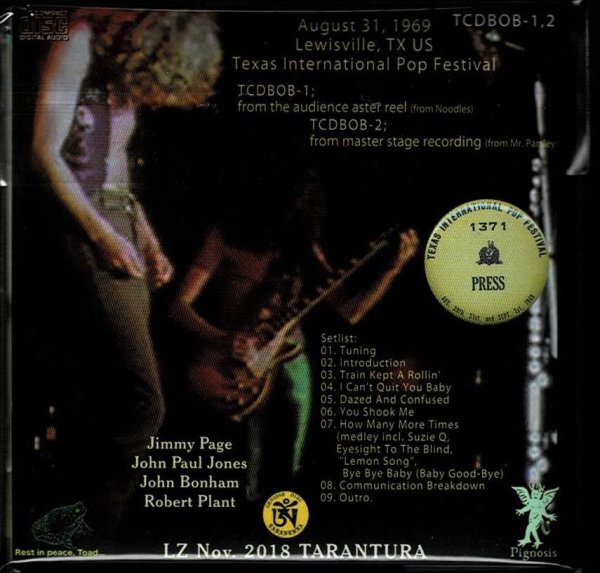 Photo2: LED ZEPPELIN - PLAYS PURE BOB! 2CD WITH BOOKLET  [TARANTURA] ★★★STOCK ITEM / OUT OF PRINT / VERY RARE★★★ (2)
