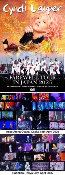 Photo1: CYNDI LAUPER - FAREWELL TOUR IN JAPAN 2025 2DVDR [Uxbridge 2482] (1)
