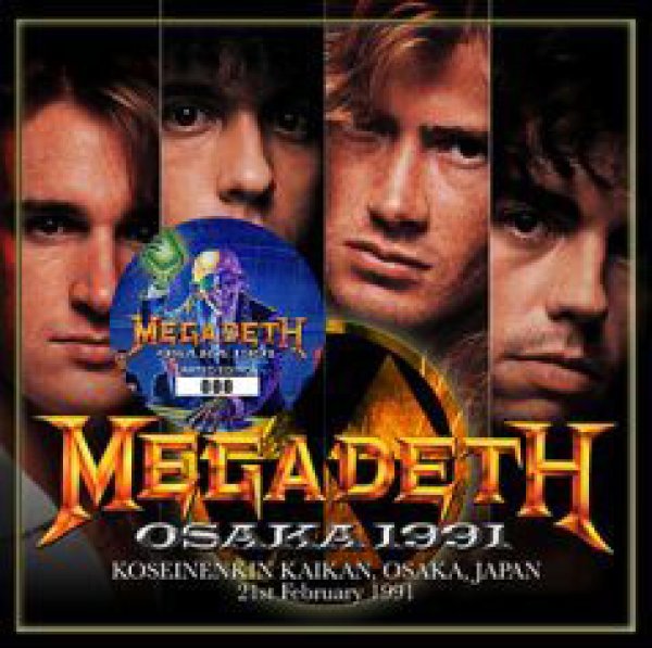 Photo1: MEGADETH - OSAKA 1991 CD plus Bonus DVDR [ZODIAC 206] ★★★STOCK ITEM / HOT SPRING SALE★★★ (1)