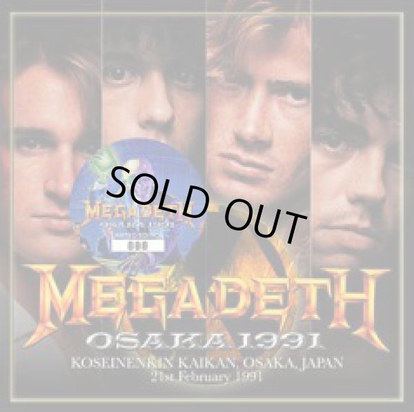 Photo1: MEGADETH - OSAKA 1991 CD plus Bonus DVDR [ZODIAC 206] ★★★STOCK ITEM / OUT OF PRINT / HOT SPRING SALE★★★ (1)