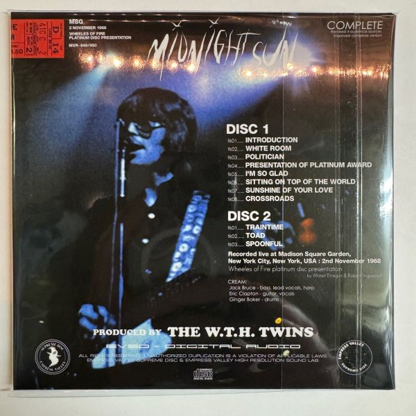 Photo2: CREAM - MIDNIGHT SUN 2CD [EMPRESS VALLEY] ★★★STOCK ITEM/ OUT OF PRINT / RARE★★★ (2)