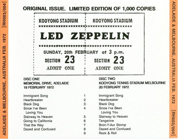 Photo2: LED ZEPPELIN - SHIVERS 'N' SHAKES 2CD [RED HOT] ★★★STOCK ITEM / OUT OF PRINT / VERY RARE★★★ (2)