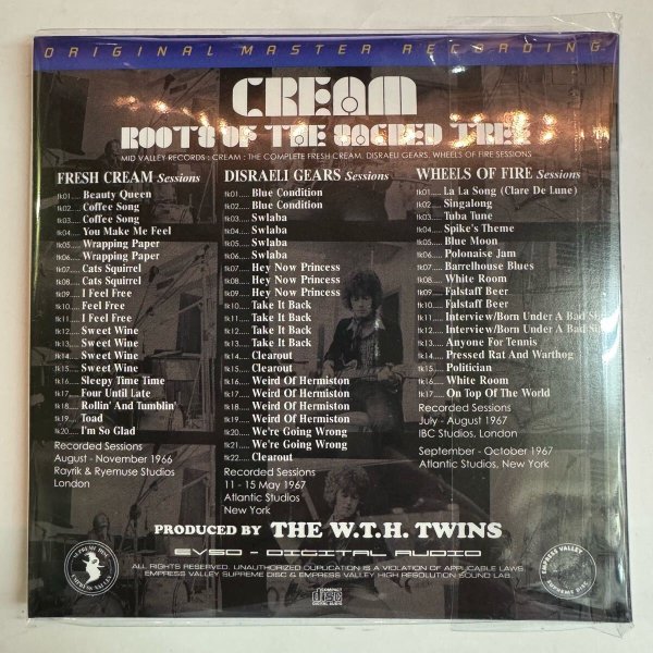 Photo4: CREAM - ROOTS OF THE SACRED TREE 3CD BOX OUTTAKES COLLECTION! SILVER BOX [EMPRESS VALLEY]  ★★★STOCK ITEM/ OUT OF PRINT / SPECIAL PRICE★★★ (4)