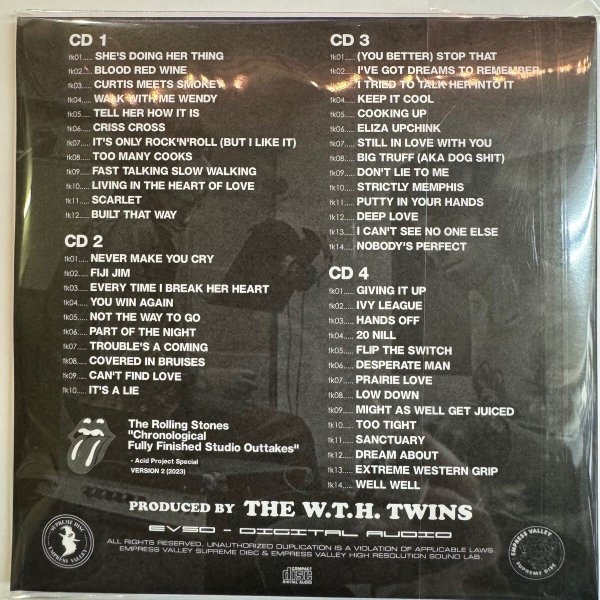 Photo2: THE ROLLING STONES - CHRONOLOGICAL FULLY FINISHED STUDIO OUTTAKES ACID PROJECT SPECIAL VERSION 2 4CD [EMPRESS VALLEY] (2)