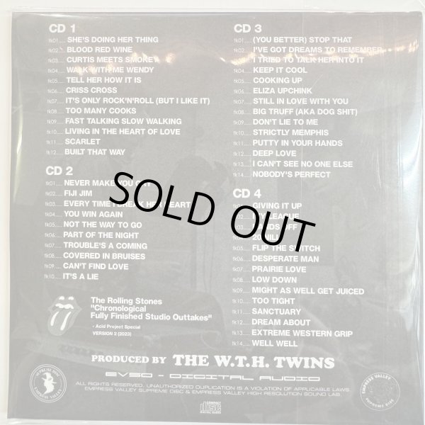 Photo2: THE ROLLING STONES - CHRONOLOGICAL FULLY FINISHED STUDIO OUTTAKES ACID PROJECT SPECIAL VERSION 2 4CD [EMPRESS VALLEY]  ★★★STOCK ITEM★★★  (2)