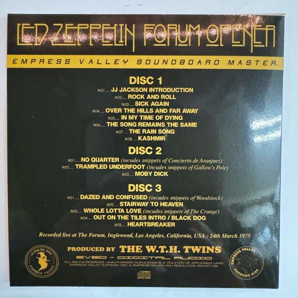 Photo5: LED ZEPPELIN - FORUM OPENER SPECIAL BOX 12CD [EMPRESS VALLEY]  Pro Use Only!!! (5)