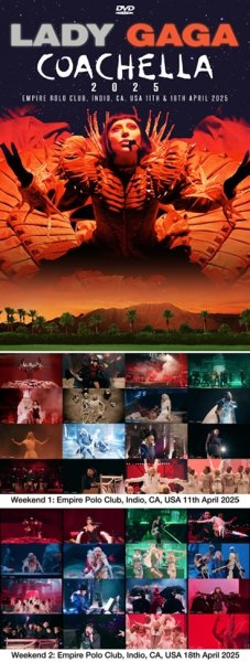 Photo1: LADY GAGA - COACHELLA 2025 2DVDR [Uxbridge 2479] (1)