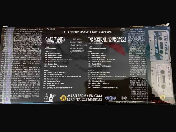 Photo2: LED ZEPPELIN - ZOS-KIA - ODENSE 1971 4CD LONG BOX EDITION LIMITED 100 COPIES ONLY!!! [TARANTURA] ★★★STOCK ITEM / OUT OF PRINT / VERY RARE★★★ (2)