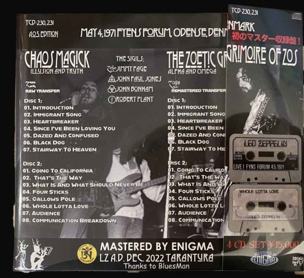 Photo2: LED ZEPPELIN - THE SIGILS - ODENSE 1971 4CD SLIP CASE EDITION LIMITED 100 COPIES ONLY!!!  [TARANTURA] ★★★STOCK ITEM / OUT OF PRINT / VERY RARE★★★ (2)