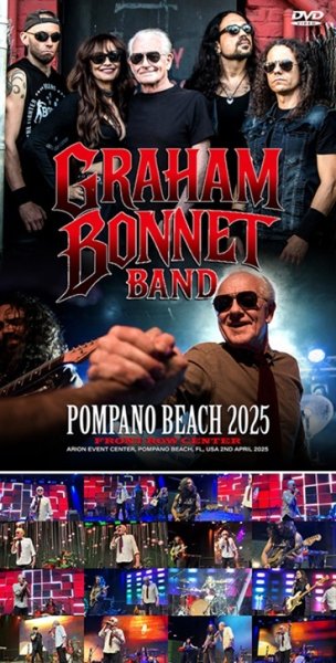 Photo1: GRAHAM BONNET BAND - POMPANO BEACH 2025 FRONT ROW CENTER DVDR [Shades 2353] (1)