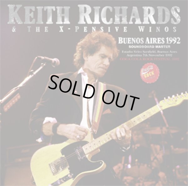 Photo1: KEITH RICHARDS AND THE X‐PENSIVE WINOS - BUENOS AIRES 1992 SOUNDBOARD MASTER 2CD ★★★STOCK ITEM / HOT WINTER SALE★★★ (1)
