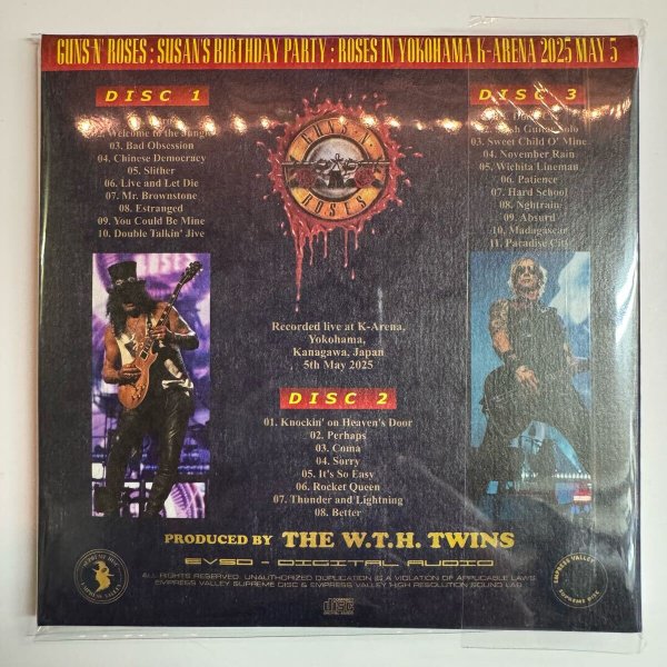 Photo2: GUNS N' ROSES  - SUSAN’S BIRTHDAY PARTY 3CD + BONUS CDR [EMPRESS VALLEY]   (2)