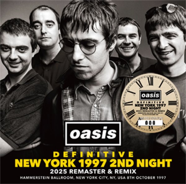 Photo1: OASIS - DEFINITIVE NEW YORK 1997 2ND NIGHT: 2025 REMASTER & REMIX 2CD [Wardour-675] (1)