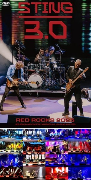 Photo1: STING - RED ROCKS 2025 DVDR [Uxbridge 2513]  (1)
