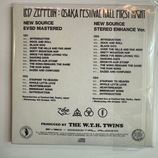 Photo5: LED ZEPPELIN - LIVE IN OSAKA 7CD BOX WITH OBI LIMITED 100 COPIES ONLY!!! NEW SOURCE FROM OSAKA 10/04 [EMPRESS VALLEY] ★★★STOCK ITEM / OUT OF PRINT / VERY RARE★★★ (5)