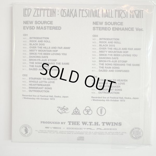 Photo5: LED ZEPPELIN - LIVE IN OSAKA 7CD BOX WITH OBI LIMITED 100 COPIES ONLY!!! NEW SOURCE FROM OSAKA 10/04 [EMPRESS VALLEY] ★★★STOCK ITEM / OUT OF PRINT / VERY RARE★★★ (5)