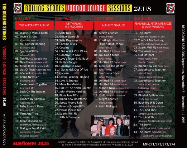 Photo2: THE ROLLING STONES - VOODOO LOUNGE SESSIONS ZEUS 5CD [MAYFLOWER] (2)