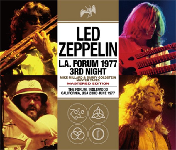 Photo1: LED ZEPPELIN - L.A. FORUM 1977 3RD NIGHT: MIKE MILLARD & BARRY GOLDSTEIN MASTER TAPES: MASTERED EDITION 3CD  (1)
