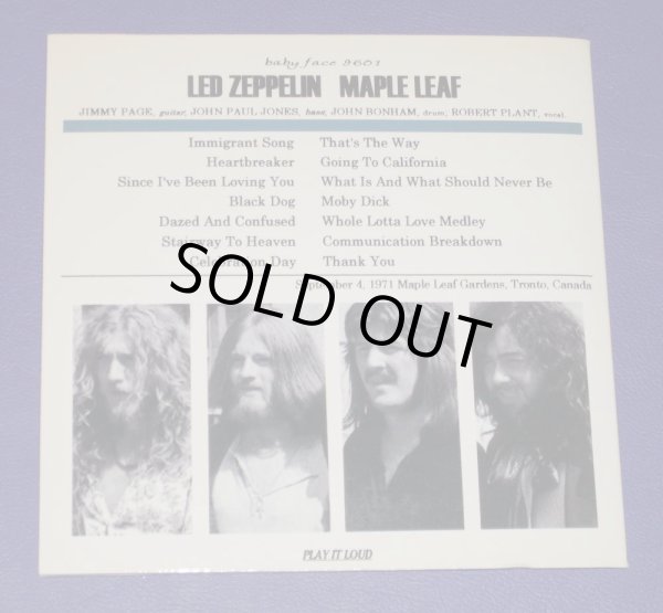 Photo2: LED ZEPPELIN - MAPLE LEAF GARDENS 2CD [BABY FACE] ★★★STOCK ITEM / OUT OF PRINT★★★ (2)