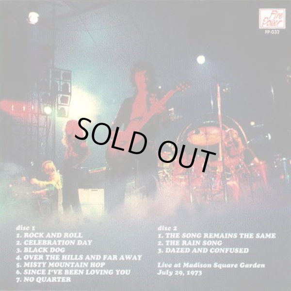 Photo2: LED ZEPPELIN - MADISON SQUARE GARDEN 1973 2CD [FIRE POWER] ★★★STOCK ITEM / OUT OF PRINT / VERY RARE★★★ (2)