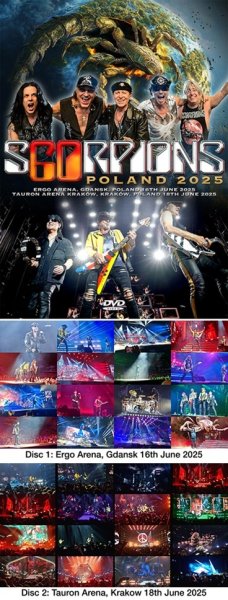 Photo1: SCORPIONS - POLAND 2025 2DVDR [Shades 2388] (1)