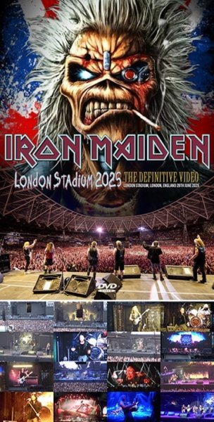 Photo1: IRON MAIDEN - LONDON STADIUM 2025 THE DEFINITIVE VIDEO DVDR [Shades 2394] (1)