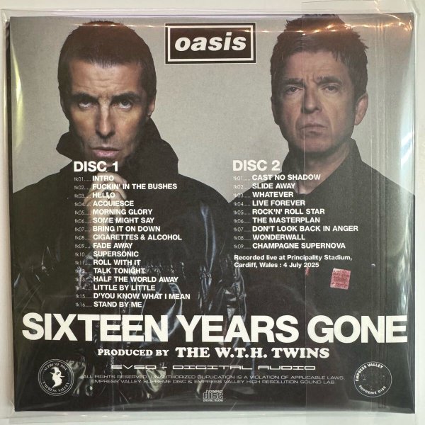 Photo2: OASIS - SIXTEEN YEARS GONE 2CD [EMPRESS VALLEY]  (2)