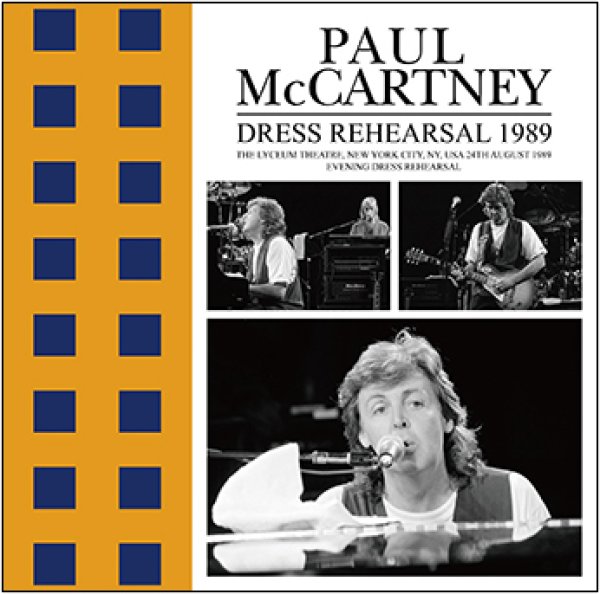 Photo1: PAUL McCARTNEY - DRESS REHEARSAL 1989 2CD plus Bonus 2CDR (1)