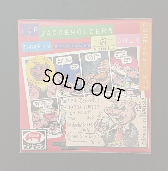 Photo1: LED ZEPPELIN - FOR BADGEHOLDERS ONLY 3CD FOR PROMOTIONAL USE ONLY COVER B  [BUTA MARK / TARANTURA] ★★★STOCK ITEM / OUT OF PRINT / VERY RARE★★★ (1)