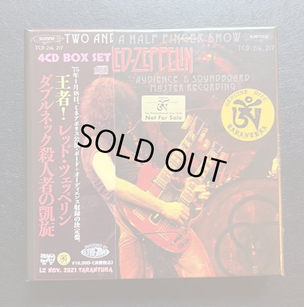 Photo1: LED ZEPPELIN - TWO AND A HALF FINGER SHOW 4CD DOUBLE NECK PROMOTIONAL EDITION FOR JAPANESE MARKET [TARANTURA] ★★★STOCK ITEM / OUT OF PRINT / VERY RARE★★★ (1)