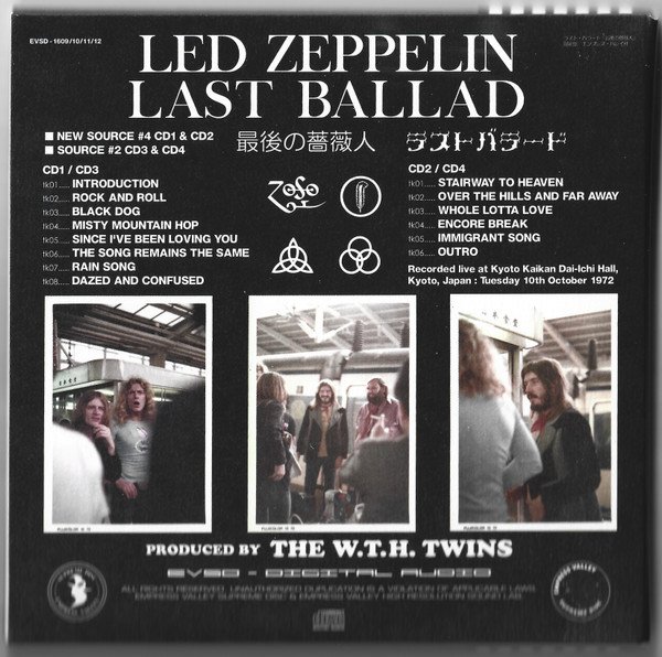 Photo4: LED ZEPPELIN - LIVE IN KYOTO 4CD BOX LIMITED 100 COPIES NEW SOURCE  [EMPRESS VALLEY] ★★★STOCK ITEM / OUT OF PRINT / VERY RARE★★★ (4)