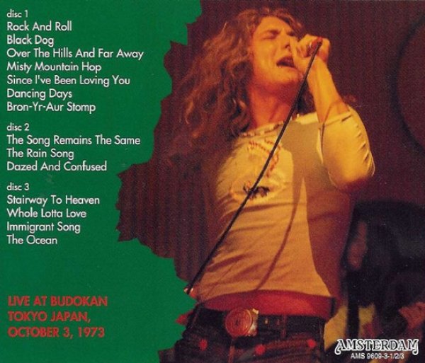 Photo2: LED ZEPPELIN - LIVE IN TOKYO 3CD [AMSTERDAM] ★★★STOCK ITEM / OUT OF PRINT / VERY RARE★★★ (2)