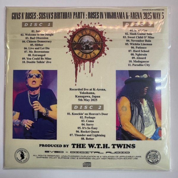 Photo3: GUNS N’ ROSES - MAY 05 YOKOHAMA JAPAN K ARENA 3CD [EMPRESS VALLEY] (3)