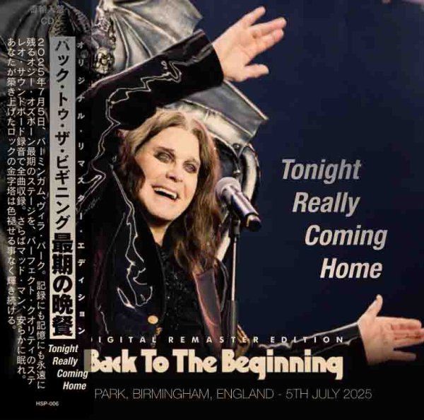 Photo1: OZZY OSBOURNE & BLACK SABBATH - 2025 TONIGHT REALLY COMING HOME CD [HOT SOUND PROJECT] (1)