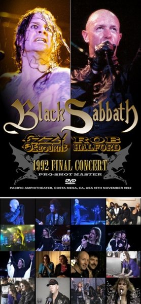 Photo1: BLACK SABBATH / OZZY OSBOURNE / ROB HALFORD - 1992 FINAL CONCERT: PRO-SHOT MASTER DVDR [Shades 2414] (1)