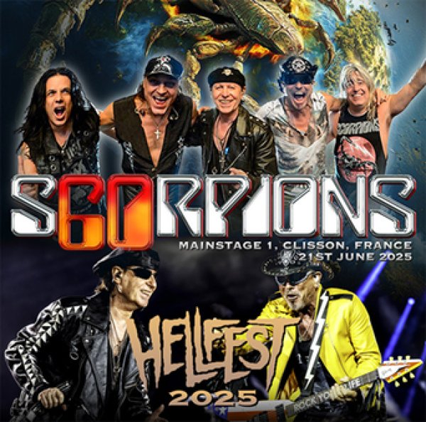 Photo1: SCORPIONS - HELLFEST 2025 2CDR [Shades 2407] (1)