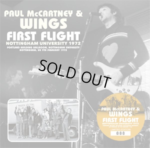 Photo1: PAUL McCARTNEY & WINGS - FIRST FLIGHT: NOTTINGHAM UNIVERSITY 1972 CD [Merseyside 018] ★★★STOCK ITEM / SPECIAL PRICE★★★ (1)