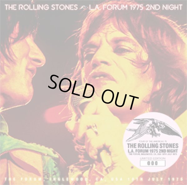 Photo1: THE ROLLING STONES - L.A. FORUM 1975 2ND NIGHT 2CD ★★★STOCK ITEM / HOT WINTER SALE★★★ (1)