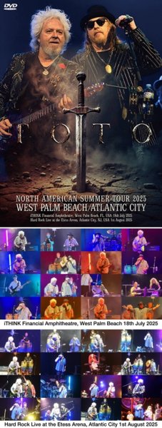 Photo1: TOTO - NORTH AMERICAN SUMMER TOUR 2025 WEST PALM BEACH / ATLANTIC CITY 2DVDR [Uxbridge 2569] (1)