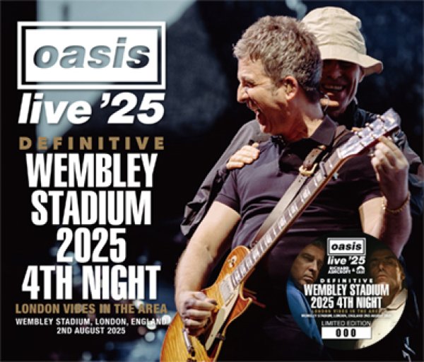 Photo1: OASIS / CAST / RICHARD ASHCROFT - DEFINITIVE WEMBLEY STADIUM 2025 4TH NIGHT: LONDON VIBES IN THE AREA 3CD [Wardour-687] (1)