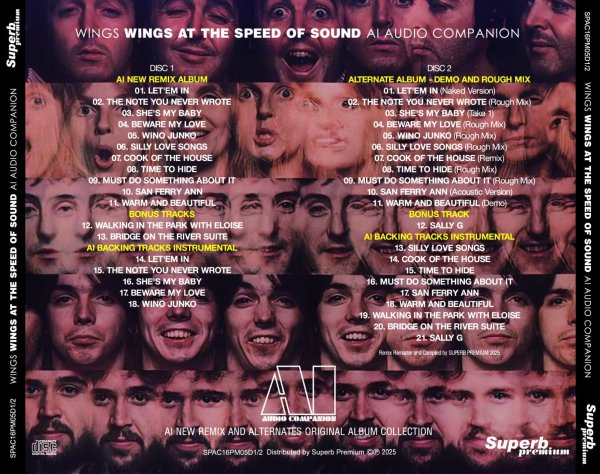 Photo2: PAUL McCARTNEY & WINGS -  WINGS AT THE SPEED OF SOUND : AI - AUDIO COMPANION 2CD [SUPERB PREMIUM] (2)