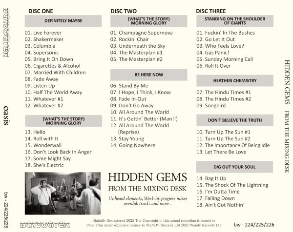 Photo2: OASIS - HIDDEN GEMS 1994 - 2008 3CD [BAYSWATER] (2)