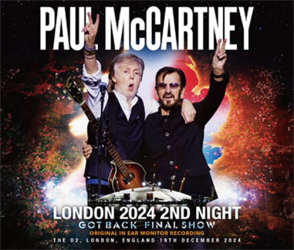 Photo1: PAUL McCARTNEY - LONDON 2024 2ND NIGHT ‘GOT BACK’ FINAL SHOW: ORIGINAL IN EAR MONITOR RECORDING 3CD [Merseyside 014] (1)