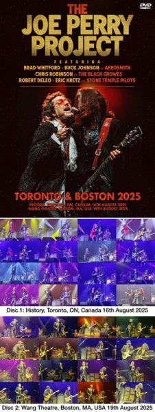 Photo1: JOE PERRY PROJECT - TORONTO & BOSTON 2025 2DVDR [Shades 2428] (1)