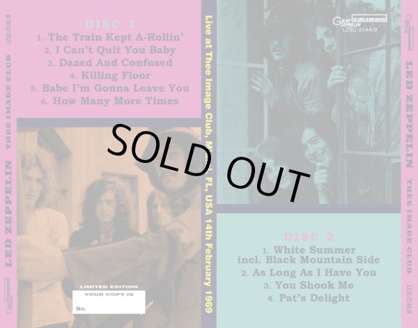 Photo2: LED ZEPPELIN - THEE IMAGE CLUB 2CD [GRAF ZEPPELIN] ★★★STOCK ITEM / SPECIAL PRICE★★★ (2)