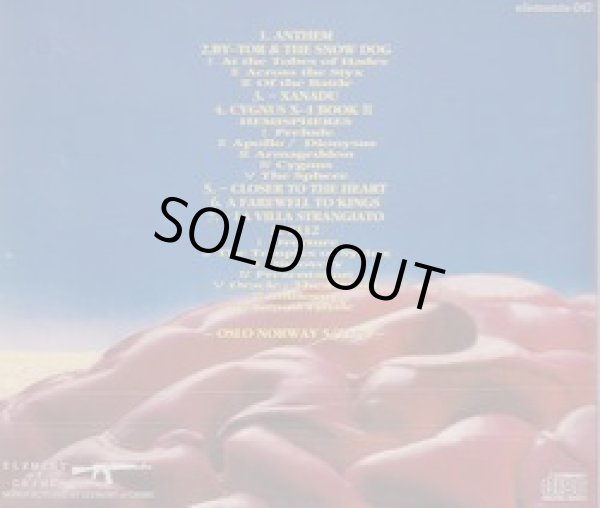 Photo2: RUSH - HEMISPHERES PERFORMANCE CD [ELEMENT OF CRIME] ★★★STOCK ITEM / OUT OF PRINT★★★ (2)