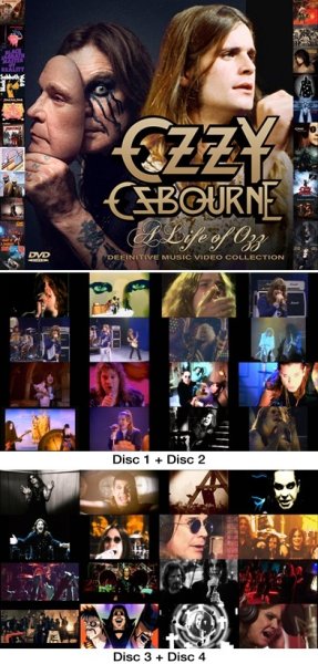 Photo1: OZZY OSBOURNE - A LIFE OF OZZ: DEFINITIVE MUSIC VIDEO COLLECTION 4DVDR [Shades 2431] (1)