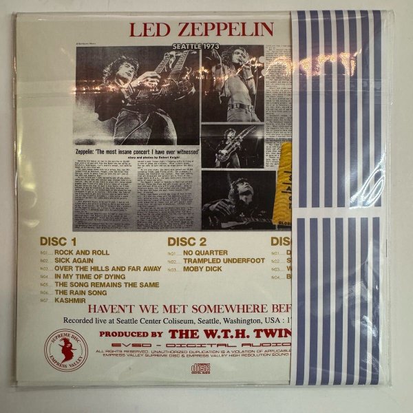Photo2: LED ZEPPELIN - HAVEN’T WE MET SOMEWHERE BEFORE VI 1/2 3CD PRO USE ONLY RARE !!! [EMPRESS VALLEY] ★★★STOCK ITEM / OUT OF PRINT / VERY RARE★★★ (2)