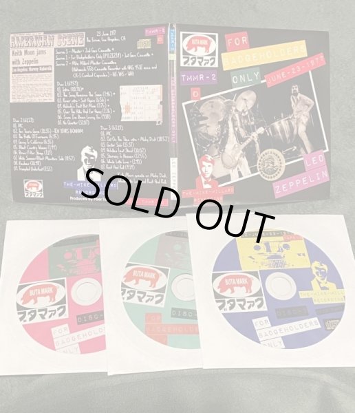 Photo3: LED ZEPPELIN - FOR BADGEHOLDERS ONLY 3CD COVER D  [BUTA MARK / TARANTURA] ★★★STOCK ITEM / OUT OF PRINT / VERY RARE★★★ (3)